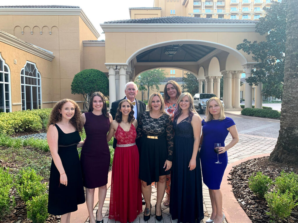 The Curley & Pynn team attends the 2021 FPRA Image Awards gala.