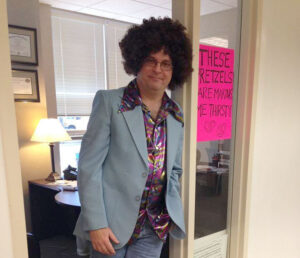 Curley & Pynn President Dan Ward shows off his impressive new sense of style