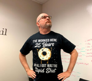 President Dan Ward celebrates his 25th anniversary at Curley & Pynn.